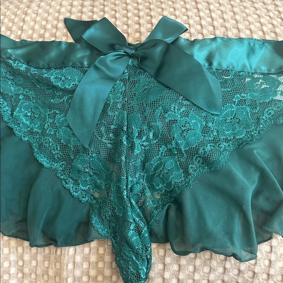 Lingerie One Piece Lace Halter Size Small Green NWOT - Picture 2 of 3